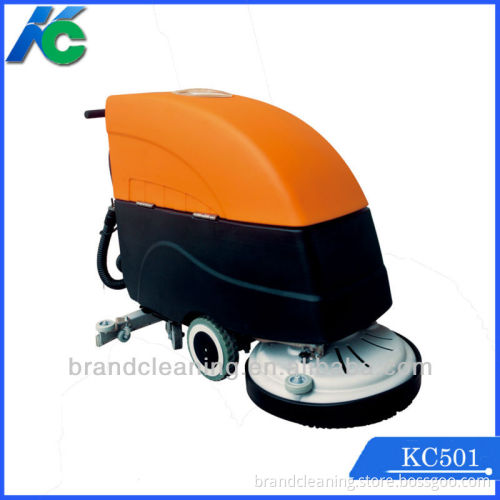 single disk walk behind floor scrubber